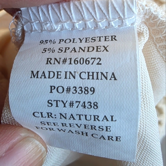 Spiaggia Dolce Ecru Crochet Top With Cami Size Small - Picture 4 of 6